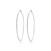 vDam Oorringen 1,5 Mm Ronde Buis Gediamanteerd Zilver Gerhodineerd 1336920