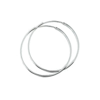 vDam Oorringen 1,5 Mm Ronde Buis Zilver Wit 1001450