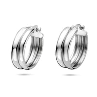 vDam Oorringen 18 Mm Zilver Gerhodineerd 1341594