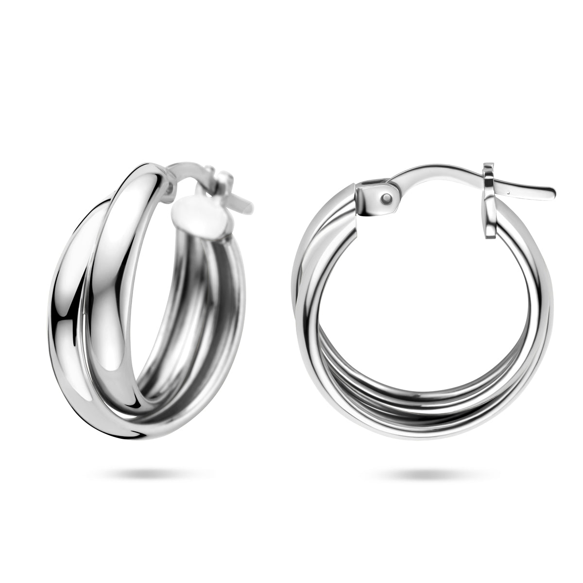 vDam Oorringen 19,5 Mm Zilver Gerhodineerd 1341601