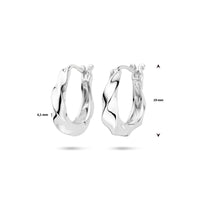 vDam Oorringen 19 Mm Zilver Gerhodineerd 1339673