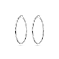 vDam Oorringen 2,5 Mm Ronde Buis Gediamanteerd Zilver Gerhodineerd 1338342