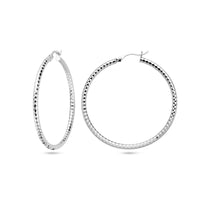 vDam Oorringen 2,5 Mm Ronde Buis Gediamanteerd Zilver Gerhodineerd 1338342