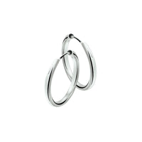 vDam Oorringen 2,5 Mm Ronde Buis Zilver Wit 1001532