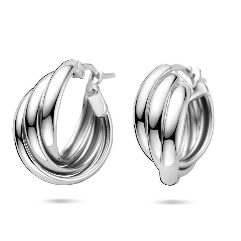 vDam Oorringen 21 Mm Zilver Gerhodineerd 1341591