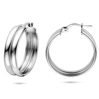 vDam Oorringen 23 Mm Zilver Gerhodineerd 1341602