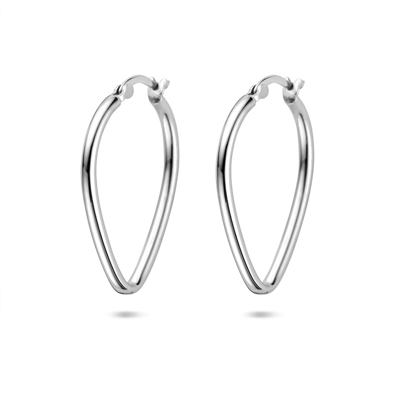 vDam Oorringen 25,5 Mm Zilver Gerhodineerd 1341736