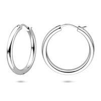 vDam Oorringen 26,5 Mm Zilver Gerhodineerd 1341981