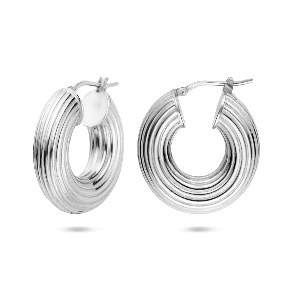 vDam Oorringen 26 Mm Zilver Gerhodineerd 1340016