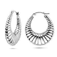 vDam Oorringen 29 Mm Zilver Gerhodineerd 1341648