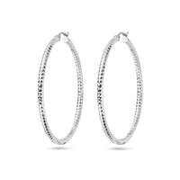 vDam Oorringen 3,0 Mm Ronde Buis Gediamanteerd Zilver Gerhodineerd 1338343