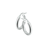 vDam Oorringen 3,0 Mm Ronde Buis Zilver Wit 1001503