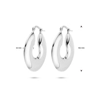 vDam Oorringen 30,5 Mm Zilver Gerhodineerd 1340020