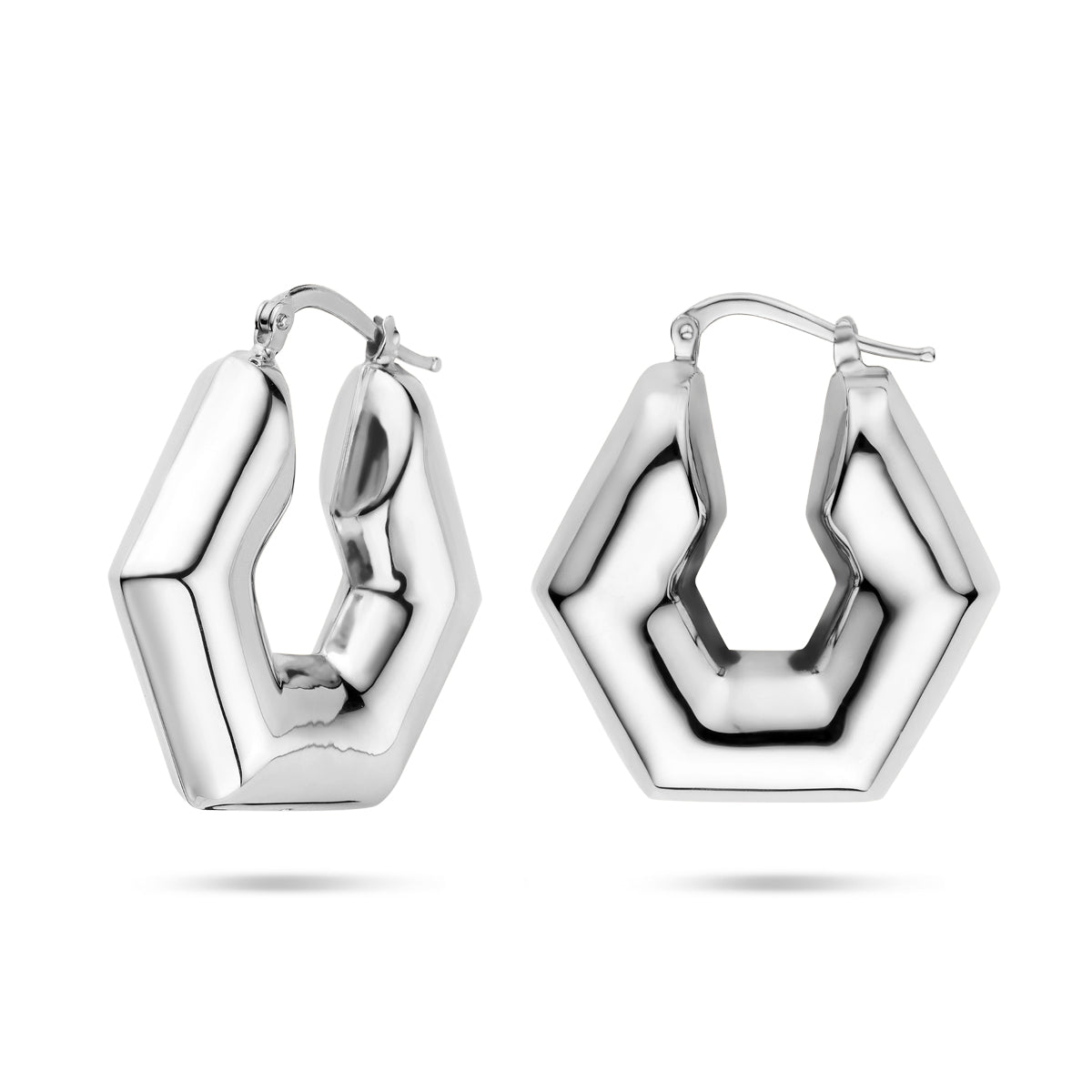 vDam Oorringen 30 Mm Zilver Gerhodineerd 1340019