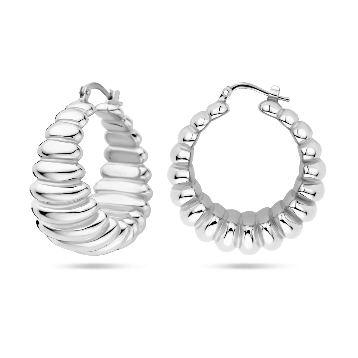 vDam Oorringen 34 Mm Zilver Gerhodineerd 1339681