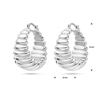 vDam Oorringen 34 Mm Zilver Gerhodineerd 1339681