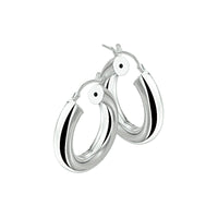 vDam Oorringen 5,0 Mm Ronde Buis Zilver Wit 1001509