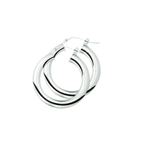 vDam Oorringen 5,0 Mm Ronde Buis Zilver Wit 1001509