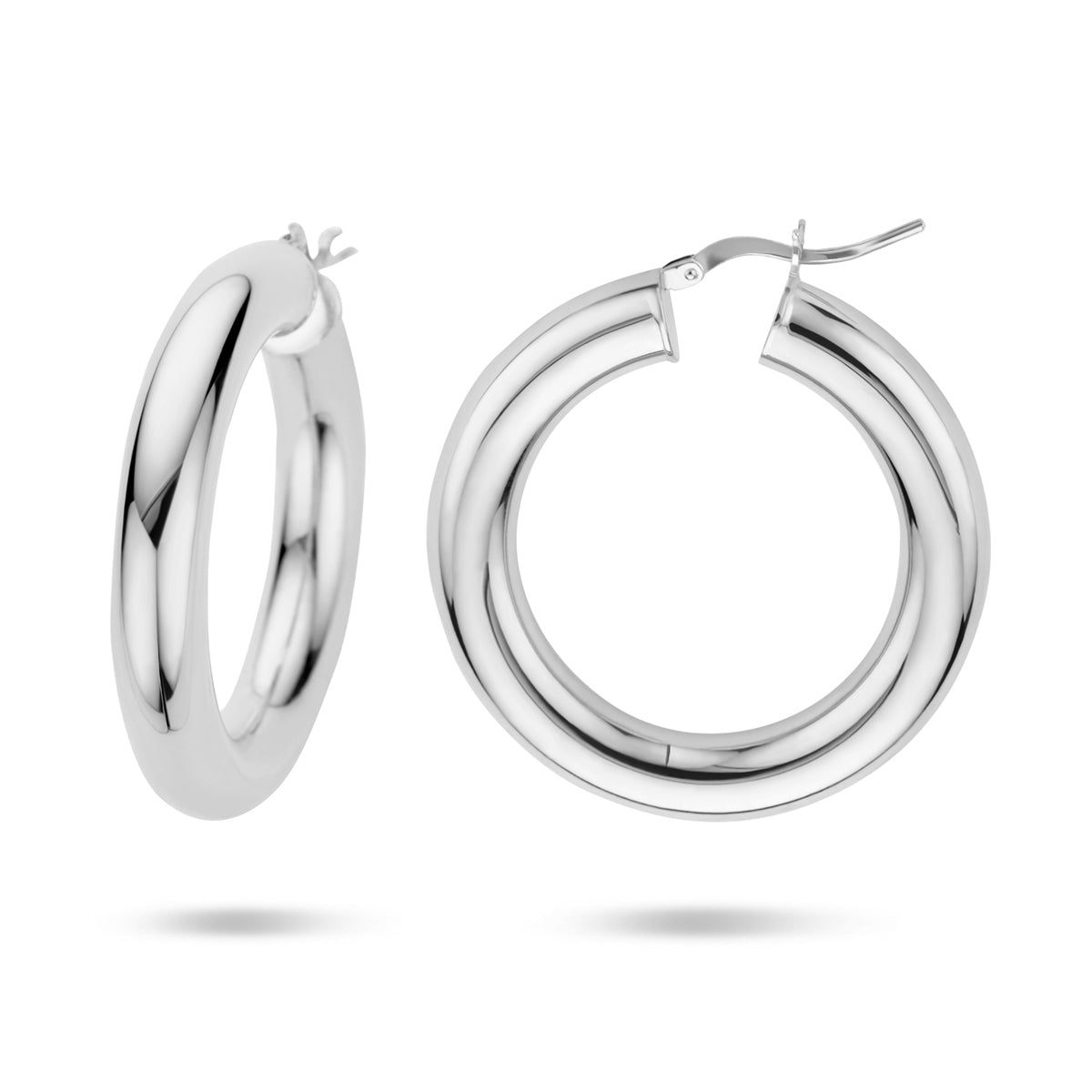 vDam Oorringen 6,0 Mm Ronde Buis Zilver Gerhodineerd 1336676