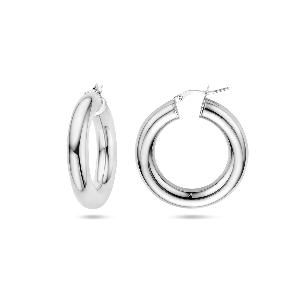 vDam Oorringen 6,0 Mm Ronde Buis Zilver Gerhodineerd 1336911