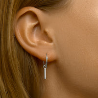 vDam Oorringen Balkje Zilver Gerhodineerd 1333130