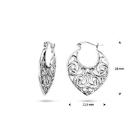 vDam Oorringen Filigrain Zilver Gerhodineerd 1336674