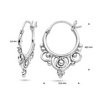 vDam Oorringen Filigrain Zilver Gerhodineerd 1336694