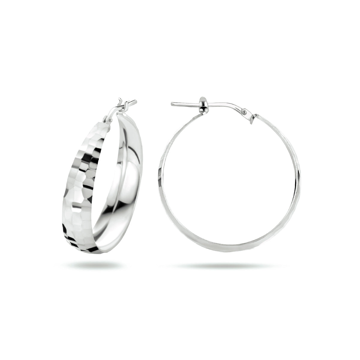 vDam Oorringen Gediamanteerd 7,0 Mm Zilver Gerhodineerd 1334686