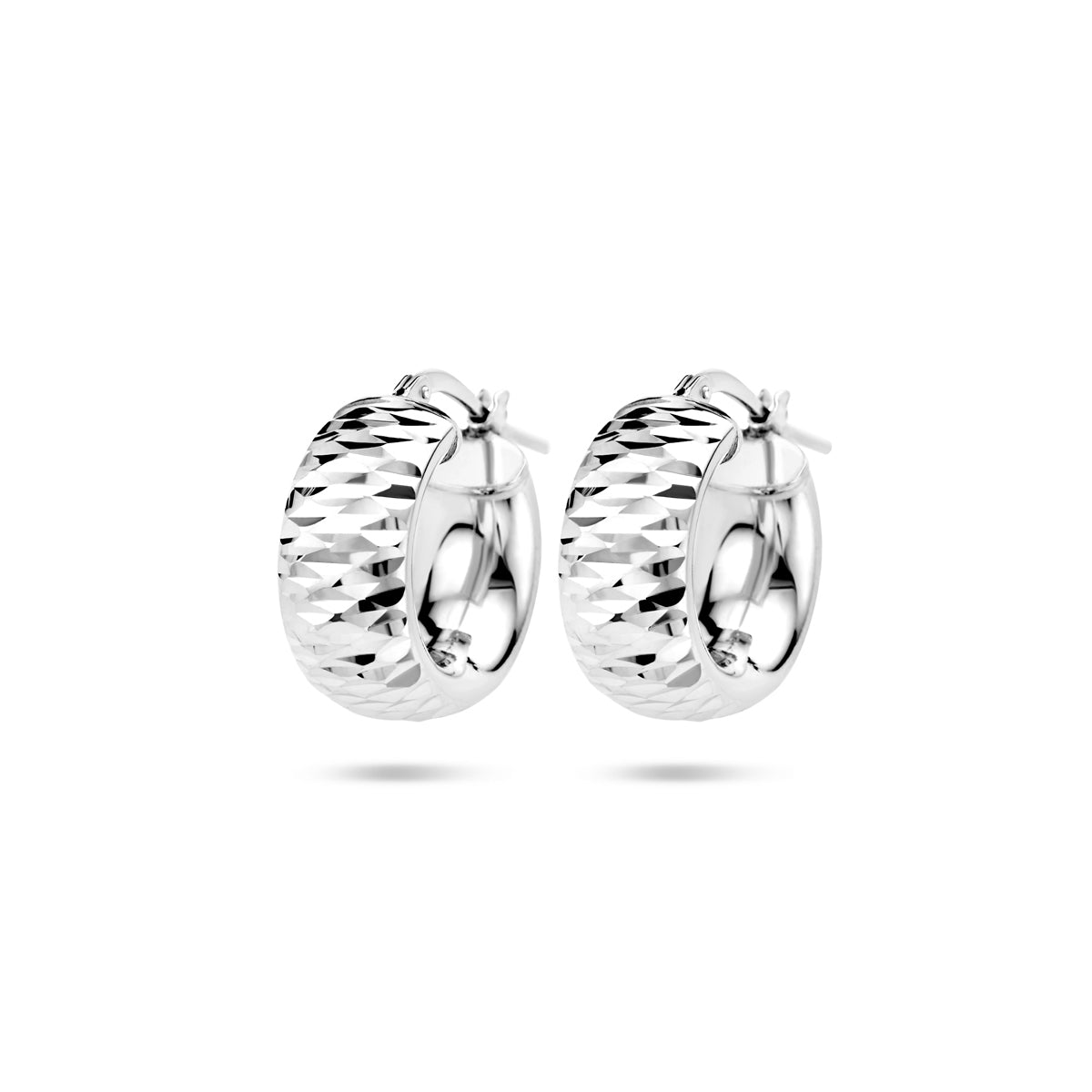 vDam Oorringen Gediamanteerd Zilver Gerhodineerd 1336677