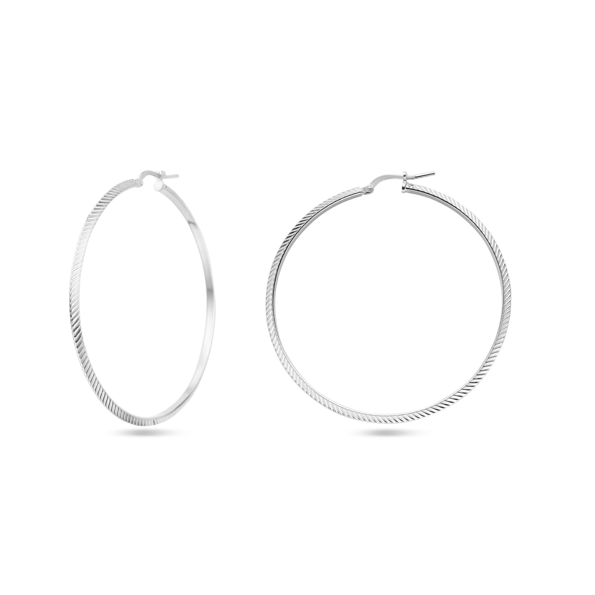 vDam Oorringen Gediamanteerd Zilver Gerhodineerd 1338391