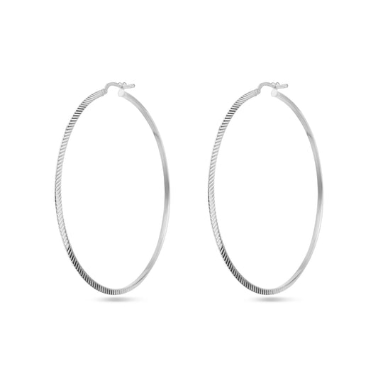 vDam Oorringen Gediamanteerd Zilver Gerhodineerd 1338392