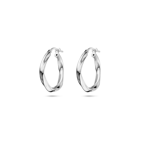 vDam Oorringen Gedraaid 2,0 Mm Zilver Gerhodineerd 1337959