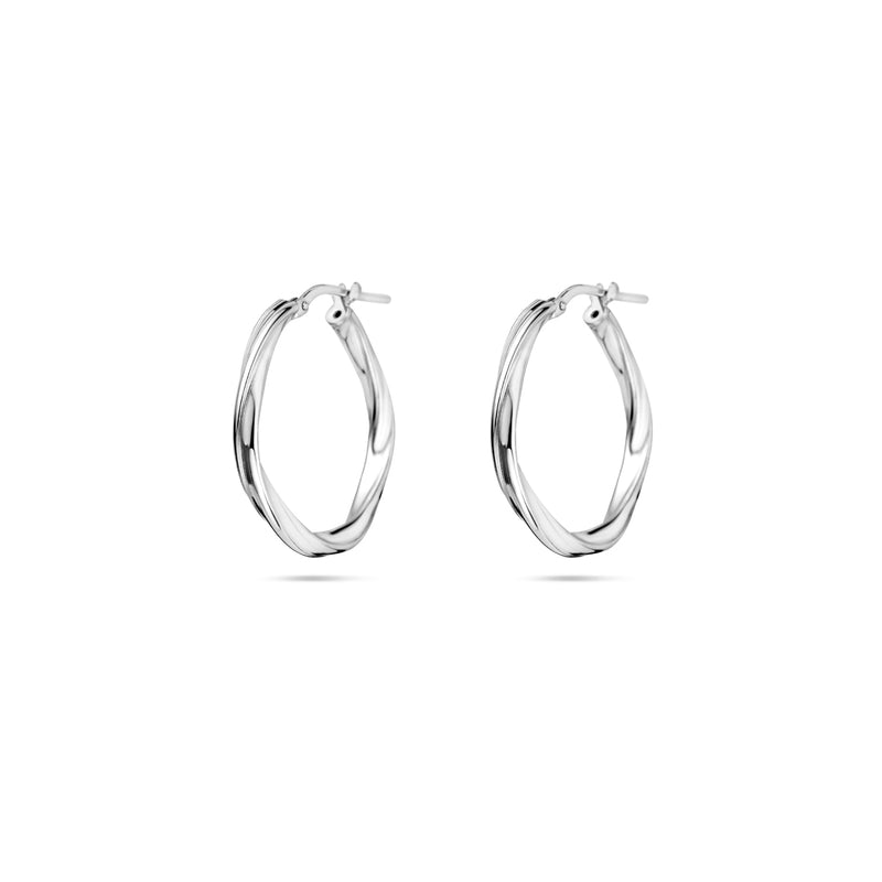 vDam Oorringen Gedraaid 2,0 Mm Zilver Gerhodineerd 1337963