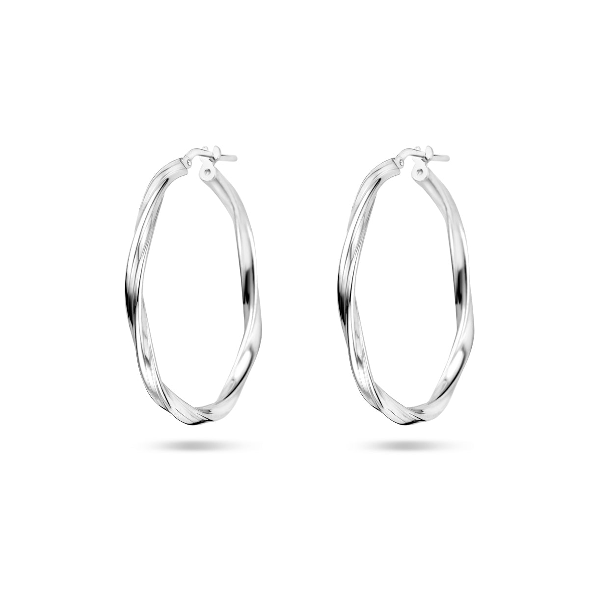 vDam Oorringen Gedraaid 2,0 Mm Zilver Gerhodineerd 1337964