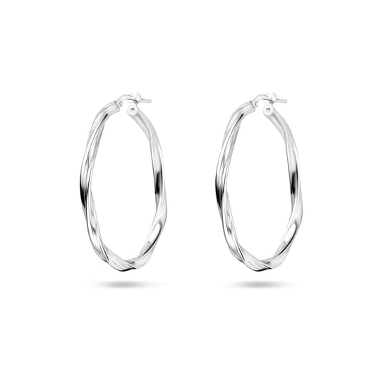 vDam Oorringen Gedraaid 2,0 Mm Zilver Gerhodineerd 1337964