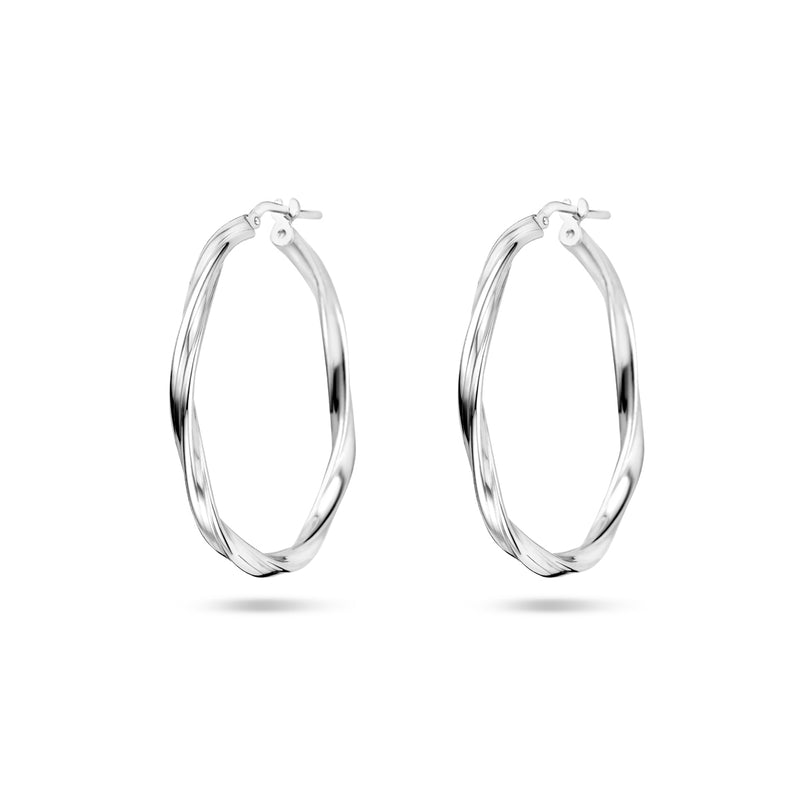 vDam Oorringen Gedraaid 2,0 Mm Zilver Gerhodineerd 1337966