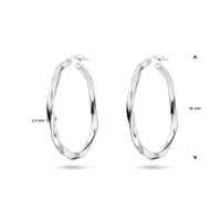 vDam Oorringen Gedraaid 2,0 Mm Zilver Gerhodineerd 1337964