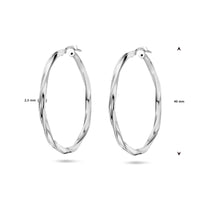 vDam Oorringen Gedraaid 2,0 Mm Zilver Gerhodineerd 1337967