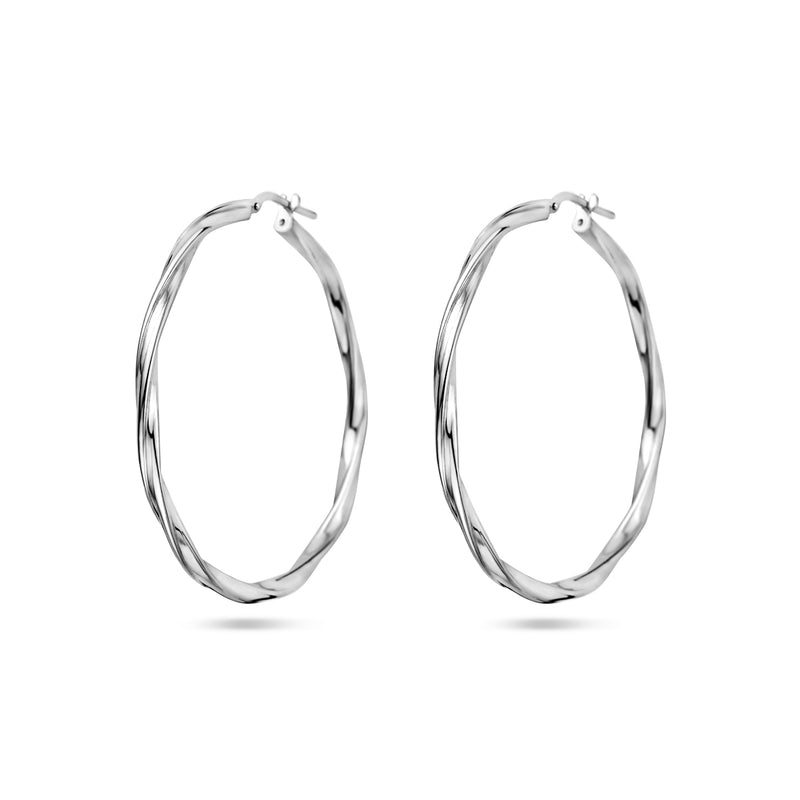 vDam Oorringen Gedraaid 2,0 Mm Zilver Gerhodineerd 1337972