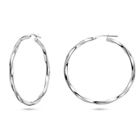 vDam Oorringen Gedraaid 2,0 Mm Zilver Gerhodineerd 1337970