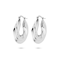 vDam Oorringen Gedraaid 30 Mm Zilver Gerhodineerd 1340021