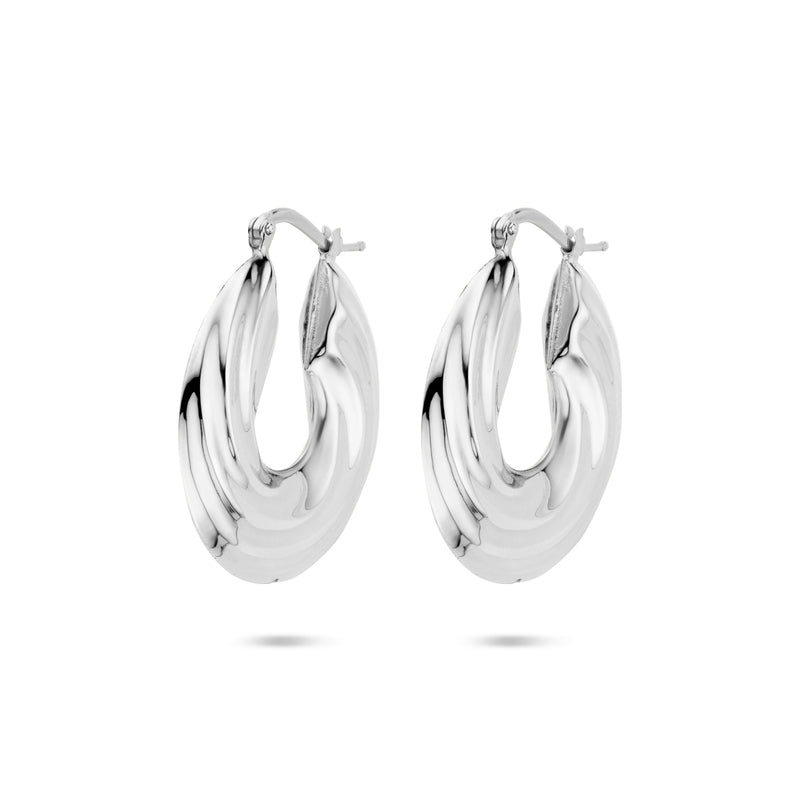 vDam Oorringen Gedraaid 30 Mm Zilver Gerhodineerd 1340021