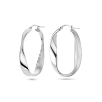 vDam Oorringen Gedraaid Poli/mat Zilver Gerhodineerd 1338397