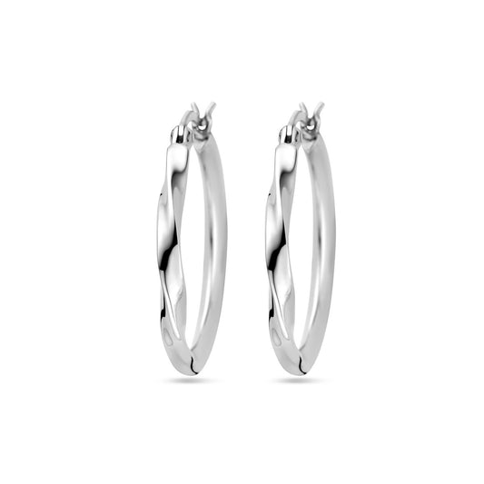 vDam Oorringen Gedraaid Zilver Gerhodineerd 1338040