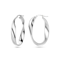 vDam Oorringen Gedraaid Zilver Gerhodineerd 1338398