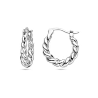 vDam Oorringen Gedraaid Zilver Gerhodineerd 1338407