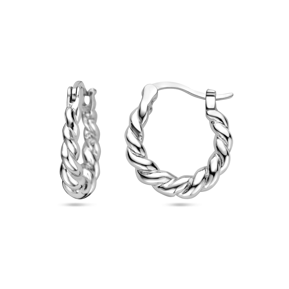 vDam Oorringen Gedraaid Zilver Gerhodineerd 1338407