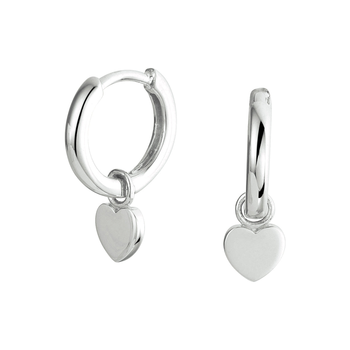 vDam Oorringen Hart Zilver Gerhodineerd 1333084