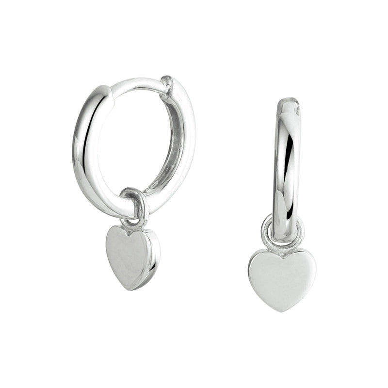 vDam Oorringen Hart Zilver Gerhodineerd 1333084