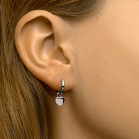 vDam Oorringen Hart Zilver Gerhodineerd 1333084